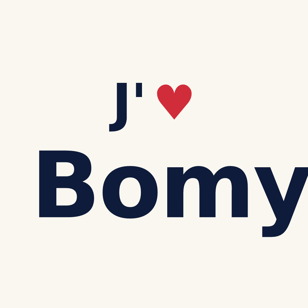 Tasse personnalisée Bomy — design J'aime Bomy