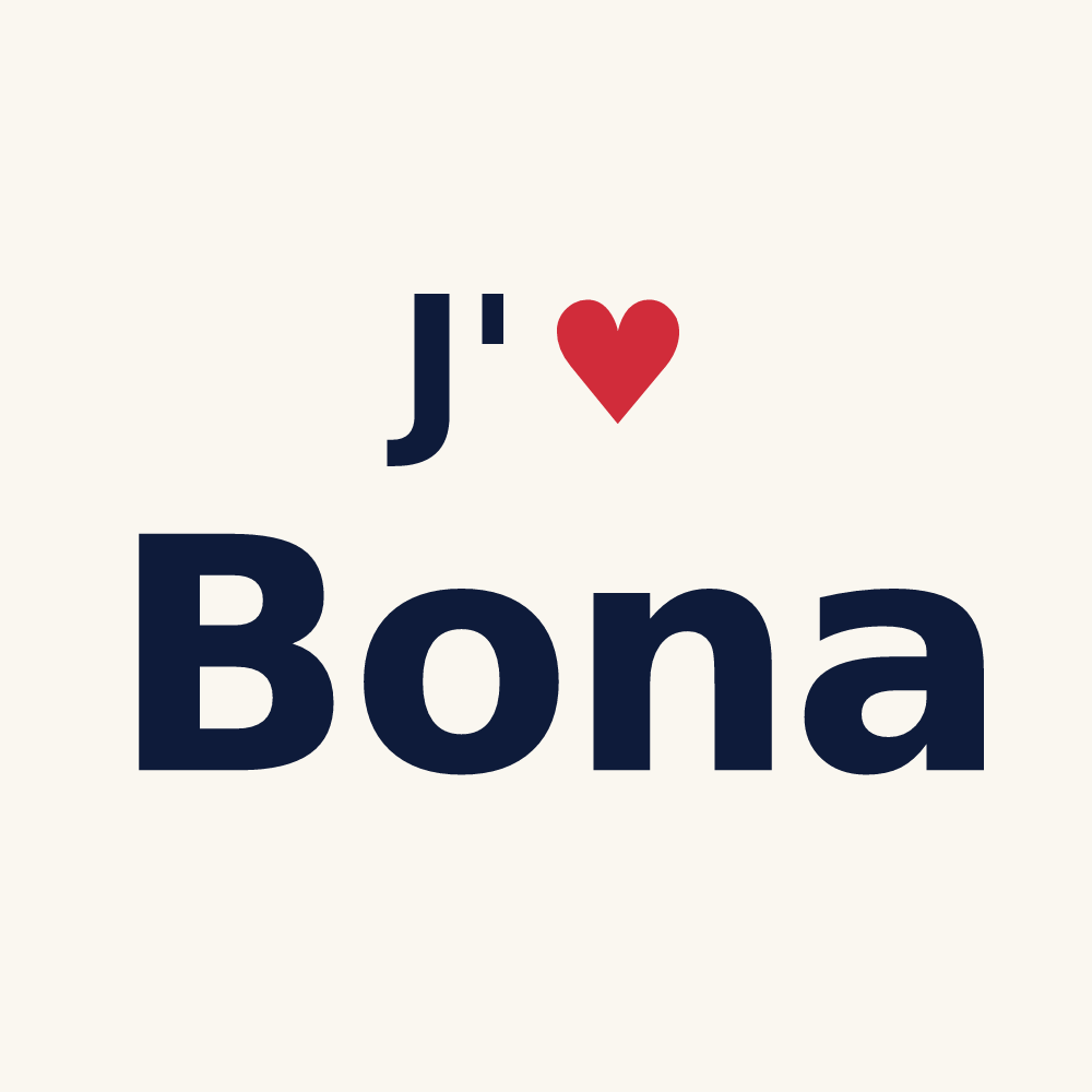Tasse personnalisée Bona — design J'aime Bona