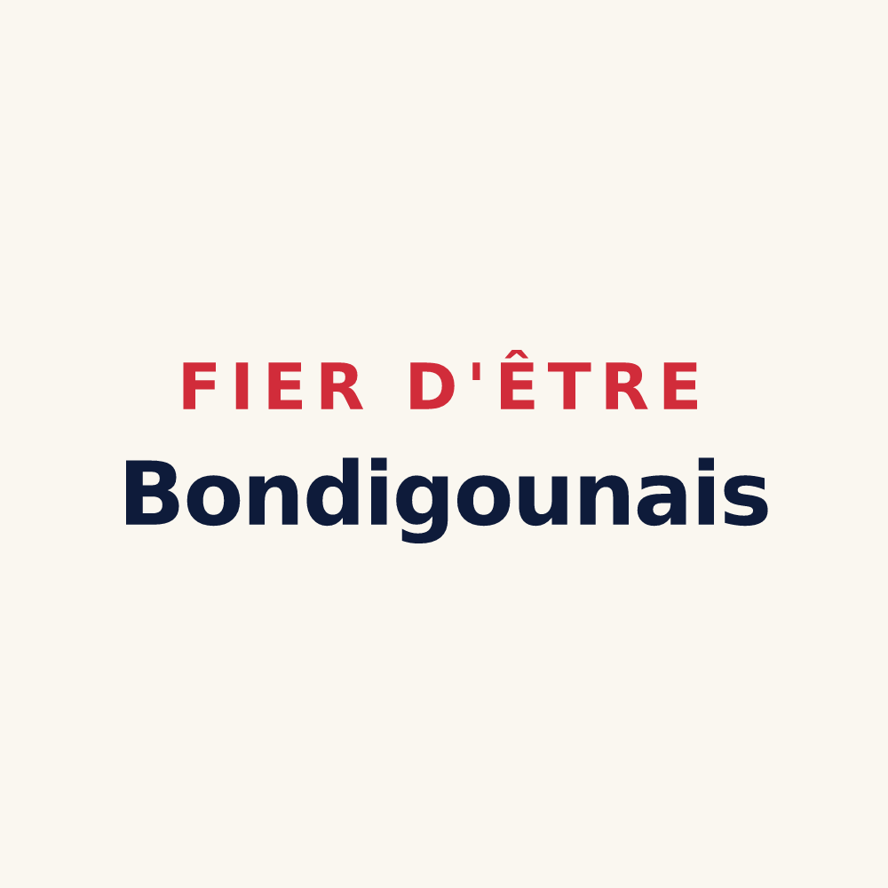 Tasse « Fier d'être Bondigounais » — design pour Bondigoux