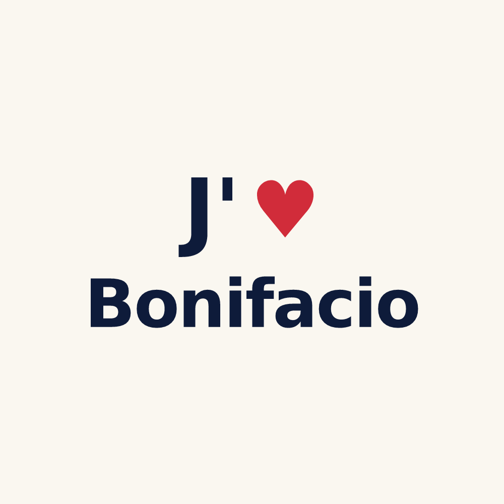 Tasse personnalisée Bonifacio — design J'aime Bonifacio