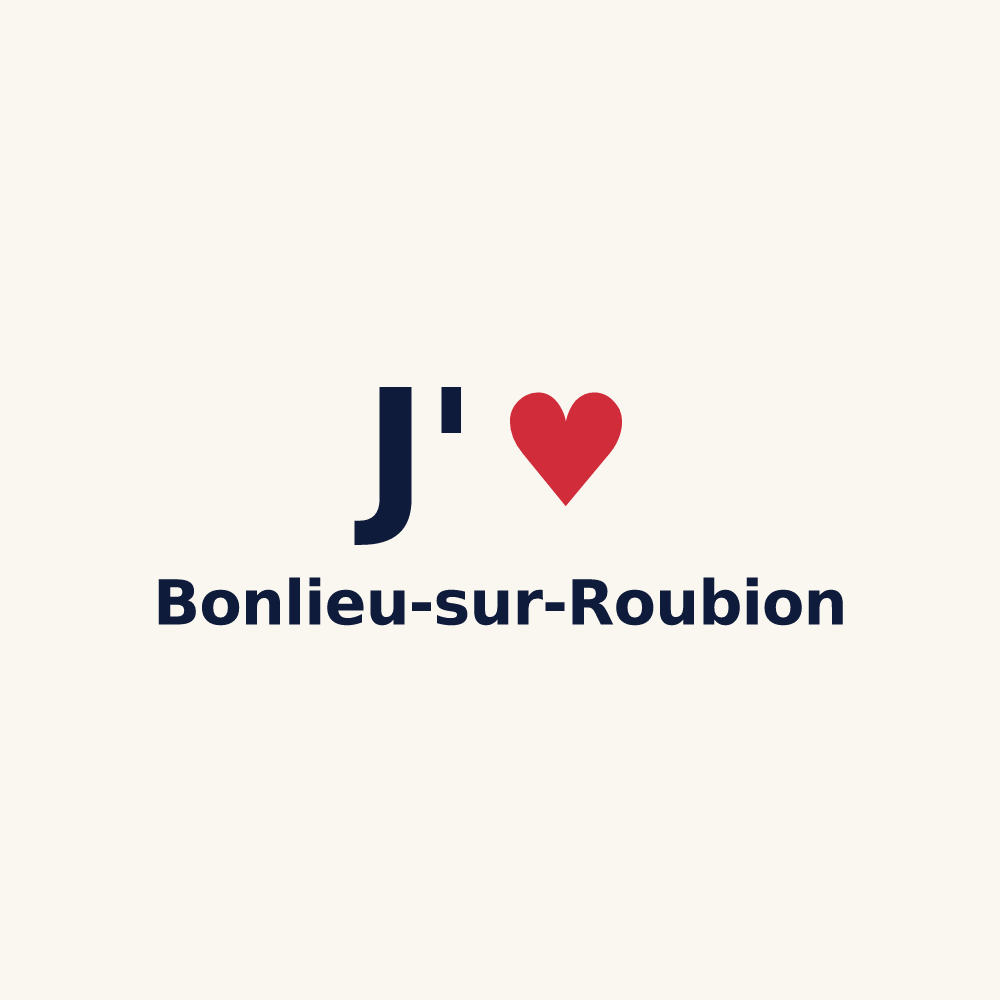 Tasse personnalisée Bonlieu-sur-Roubion — design J'aime Bonlieu-sur-Roubion