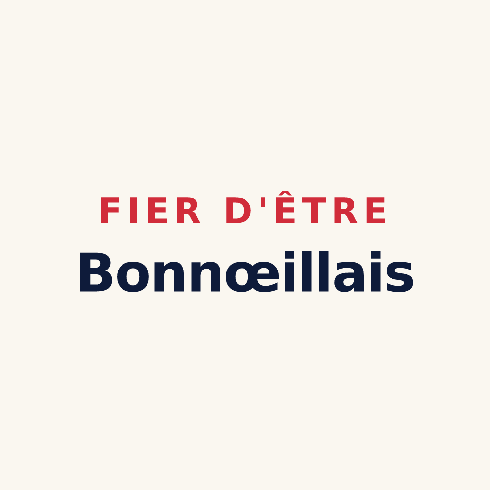 Tasse « Fier d'être Bonnœillais » — design pour Bonnœil