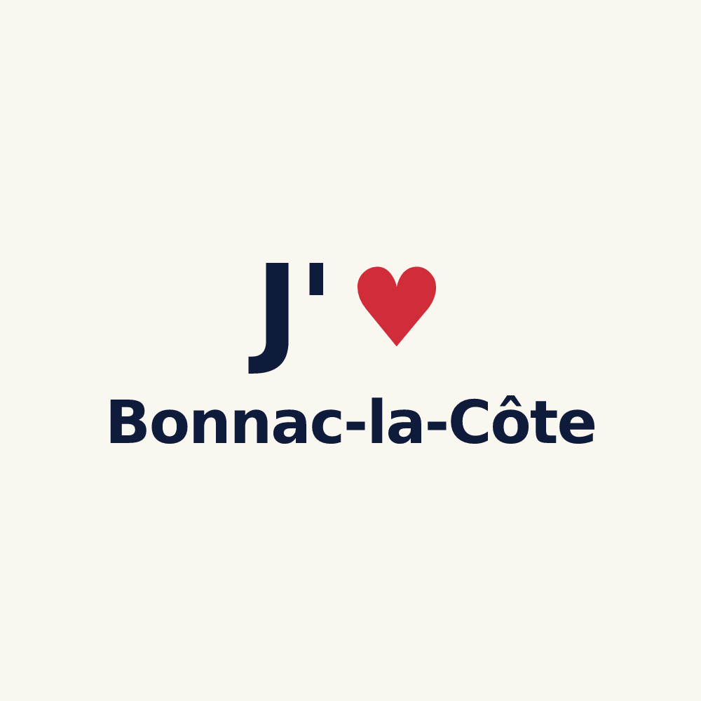 Tasse personnalisée Bonnac-la-Côte — design J'aime Bonnac-la-Côte
