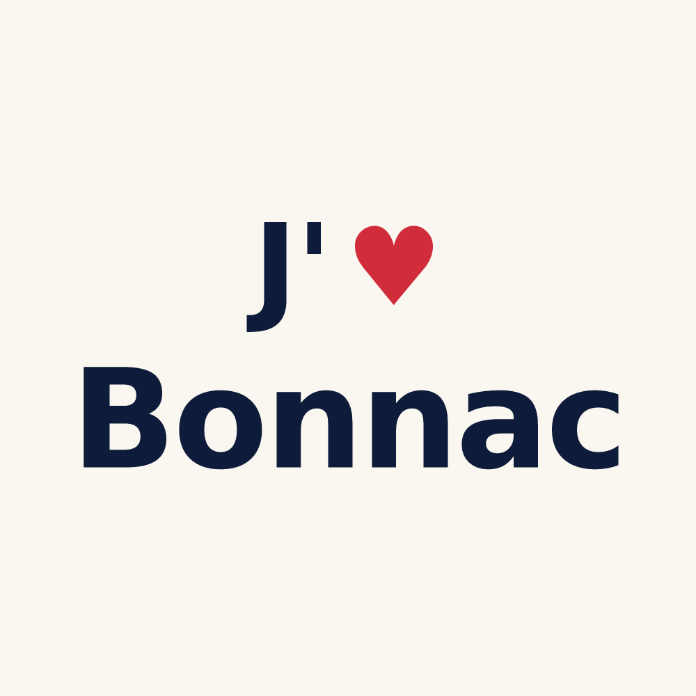 Tasse personnalisée Bonnac — design J'aime Bonnac