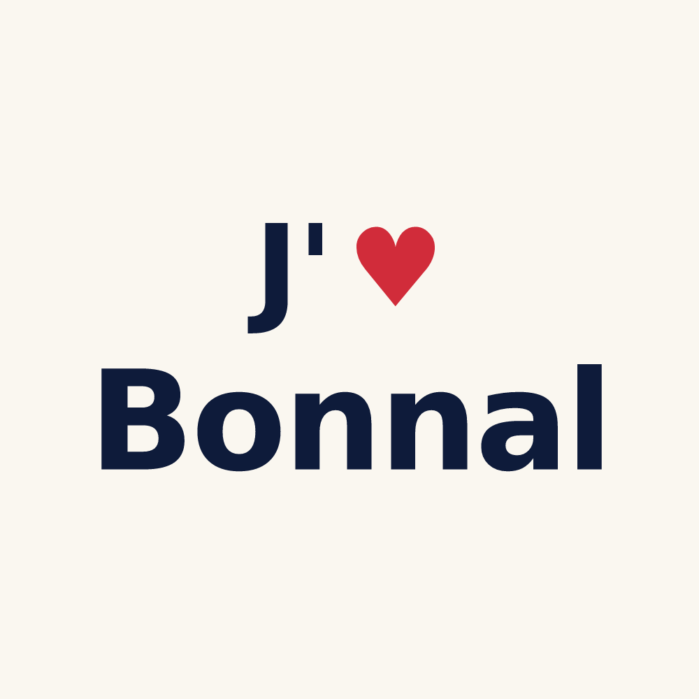 Tasse personnalisée Bonnal — design J'aime Bonnal