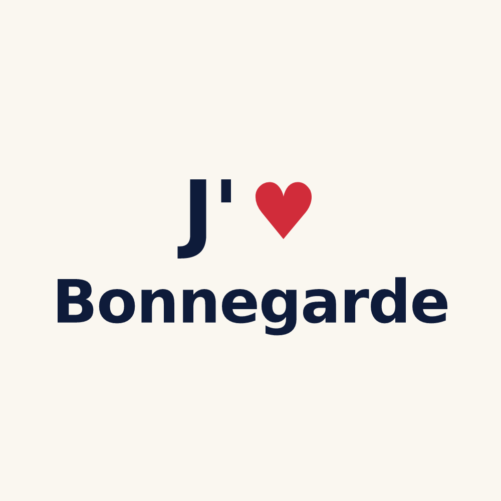 Tasse personnalisée Bonnegarde — design J'aime Bonnegarde
