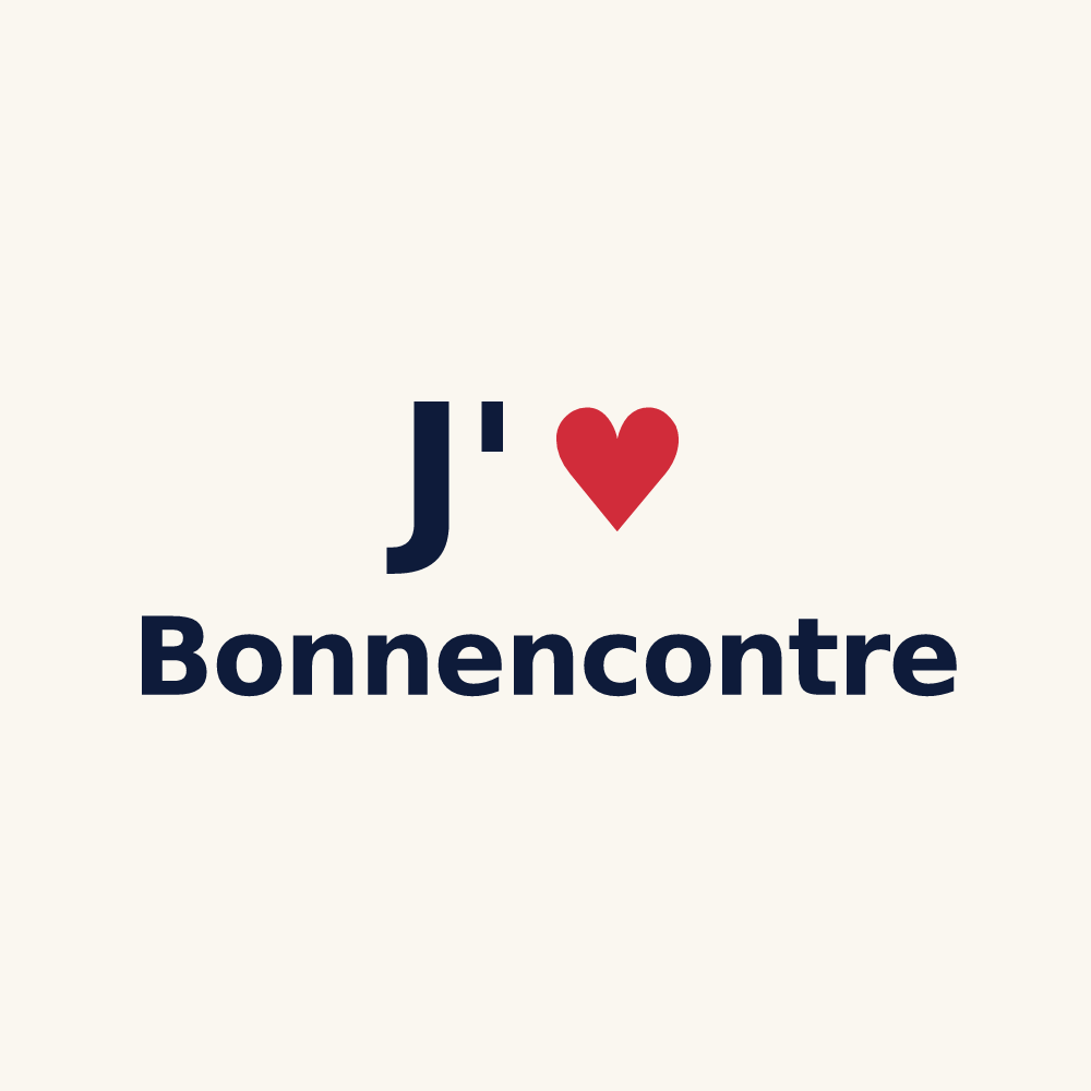 Tasse personnalisée Bonnencontre — design J'aime Bonnencontre