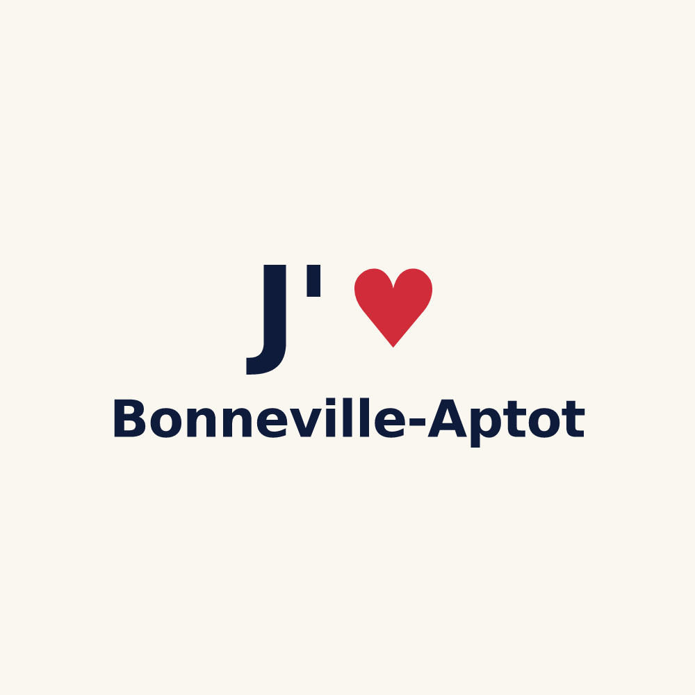 Tasse personnalisée Bonneville-Aptot — design J'aime Bonneville-Aptot