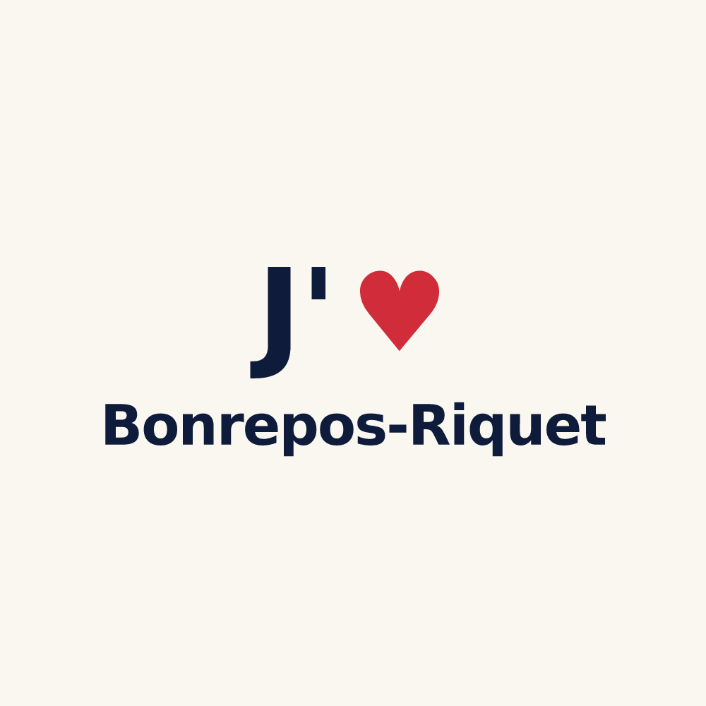 Tasse personnalisée Bonrepos-Riquet — design J'aime Bonrepos-Riquet