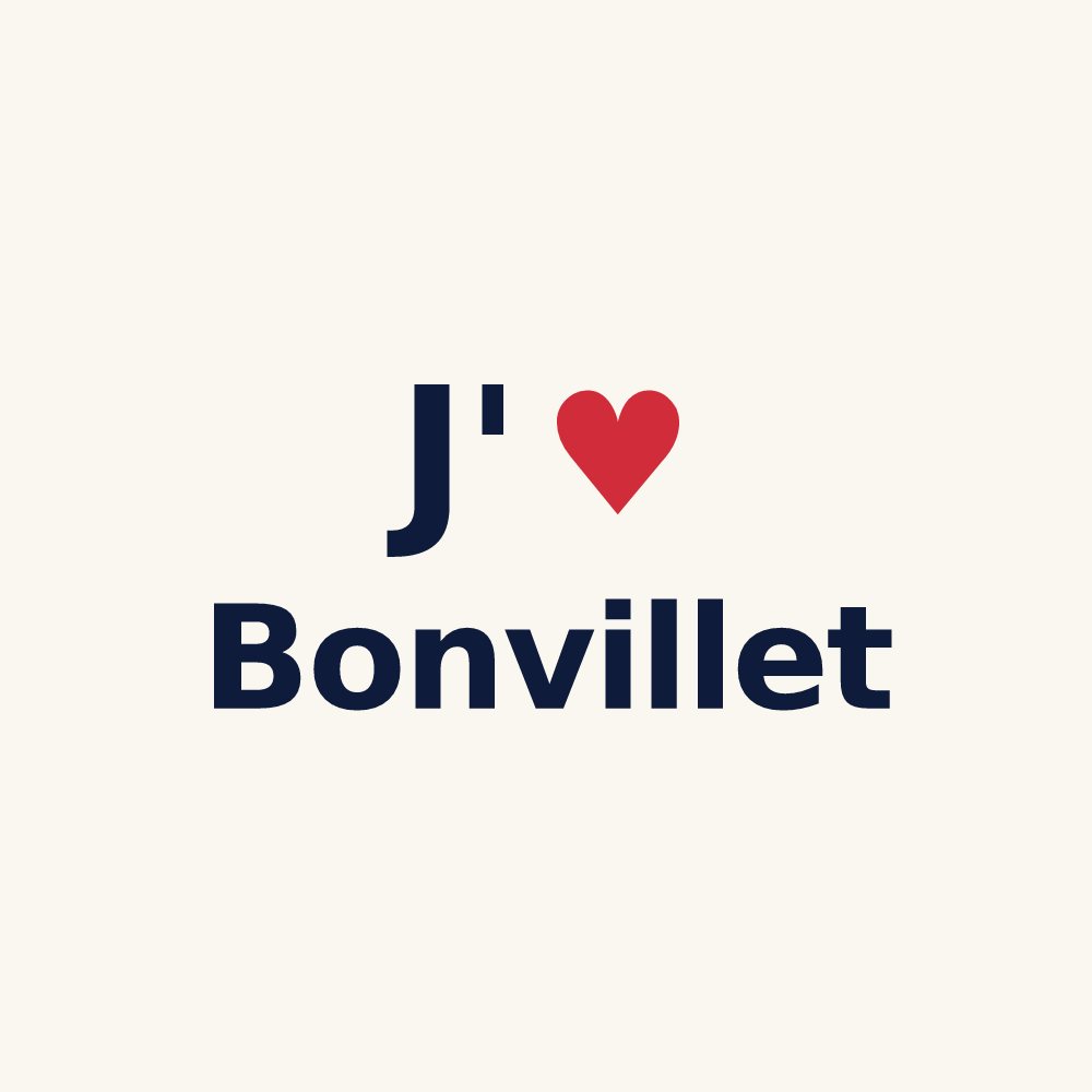 Tasse personnalisée Bonvillet — design J'aime Bonvillet