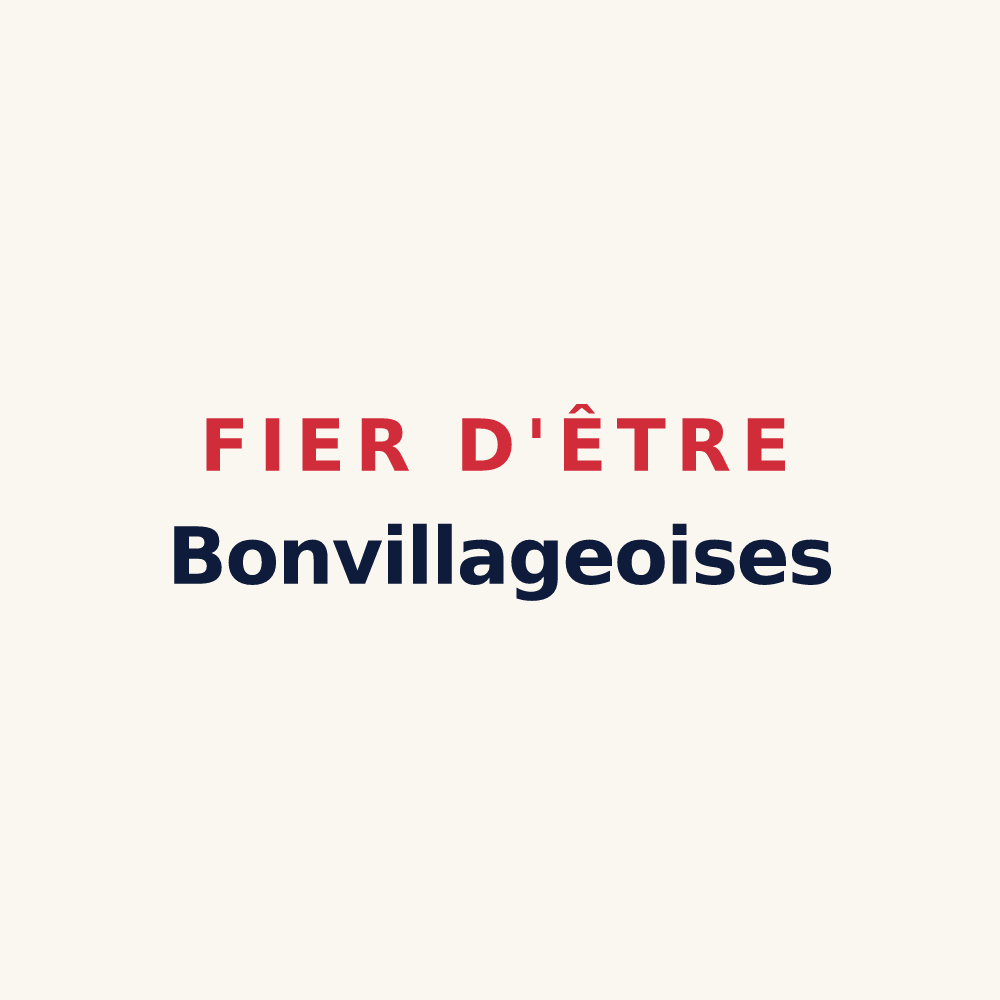 Tasse « Fier d'être Bonvillageoises » — design pour Bonvillet