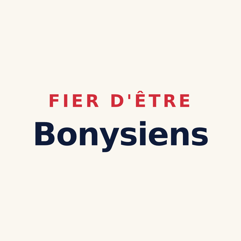 Tasse « Fier d'être Bonysiens » — design pour Bony