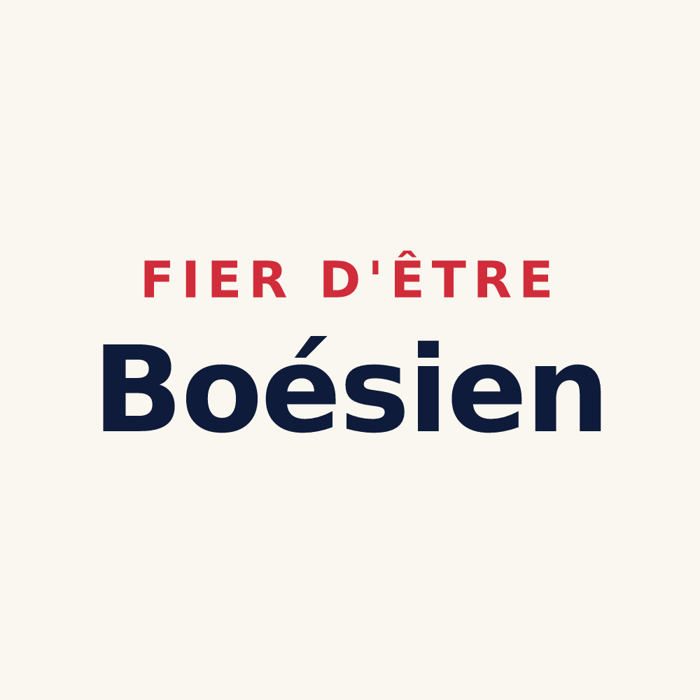 Tasse « Fier d'être Boésien » — design pour Boos