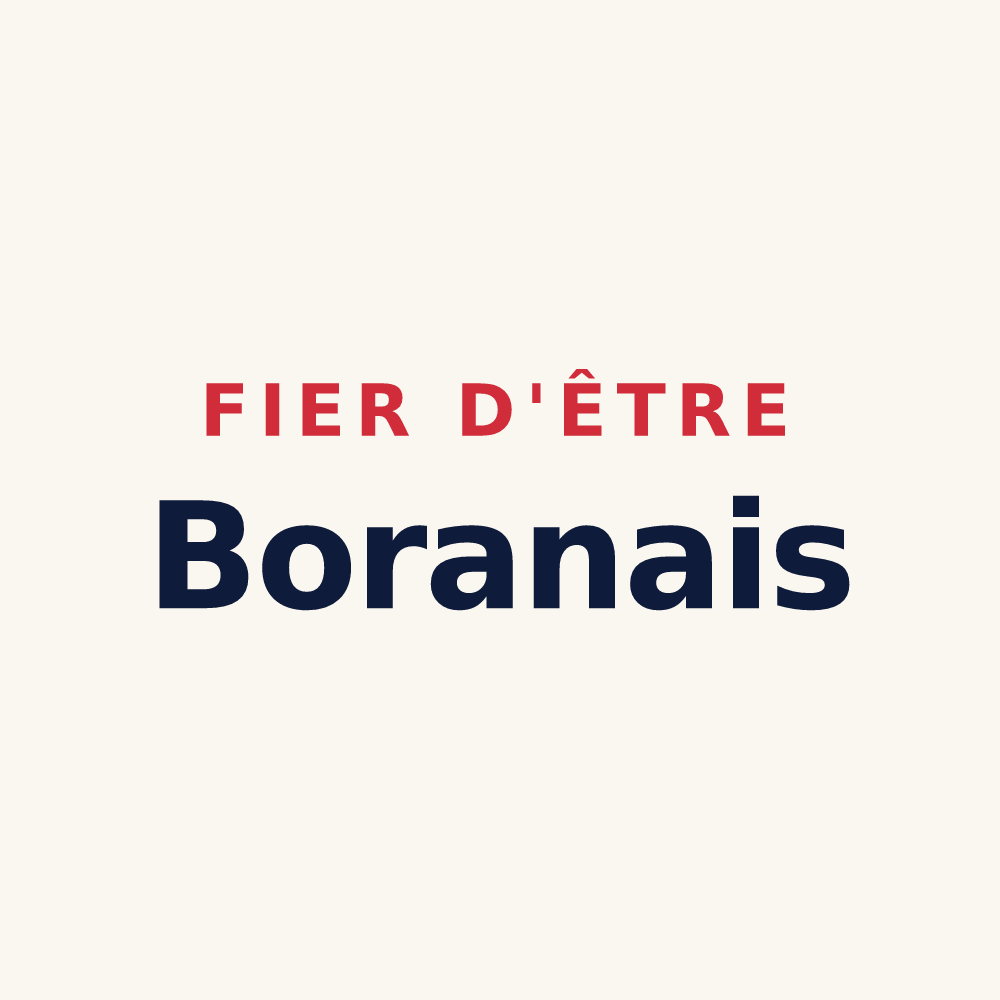Tasse « Fier d'être Boranais » — design pour Boran-sur-Oise