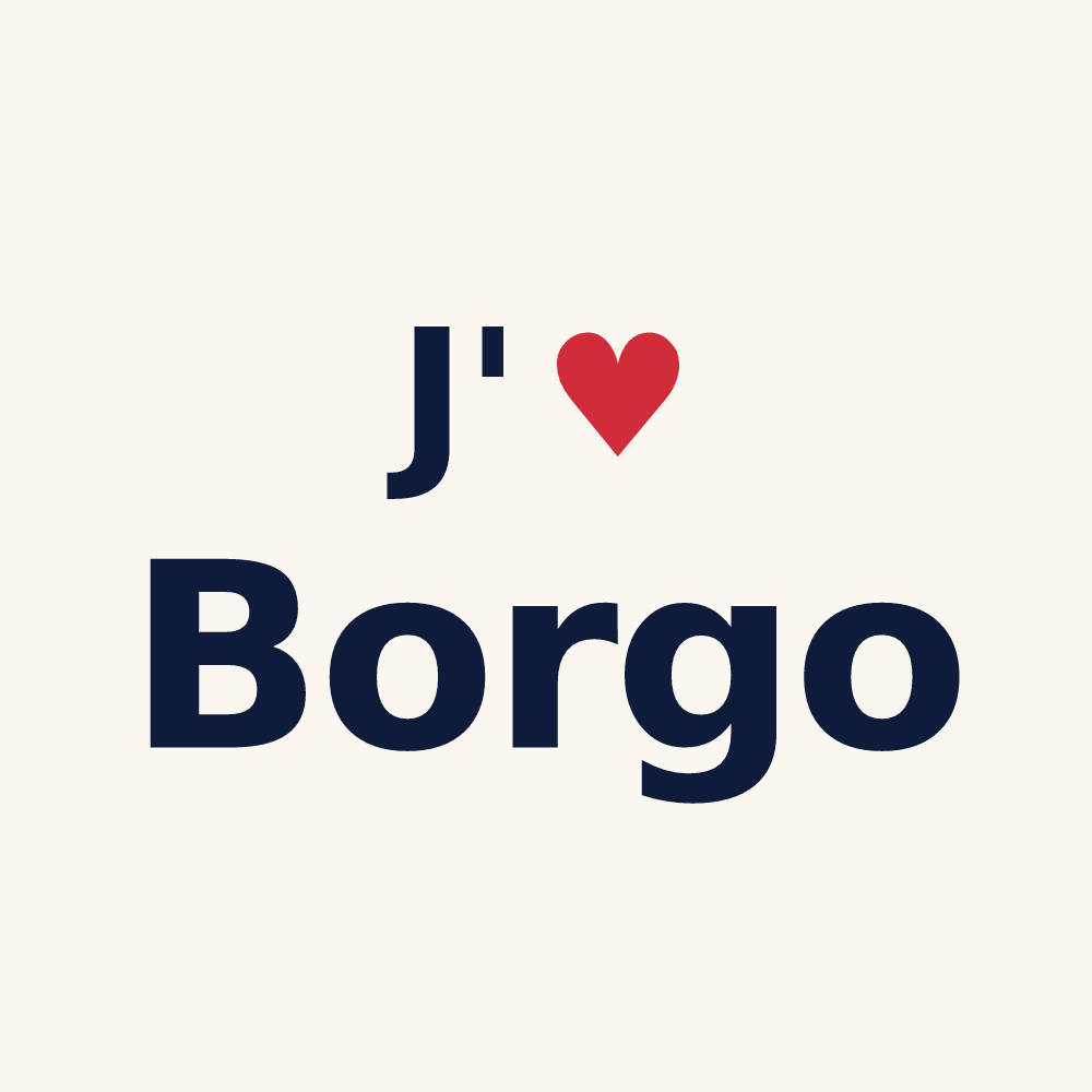 Tasse personnalisée Borgo — design J'aime Borgo