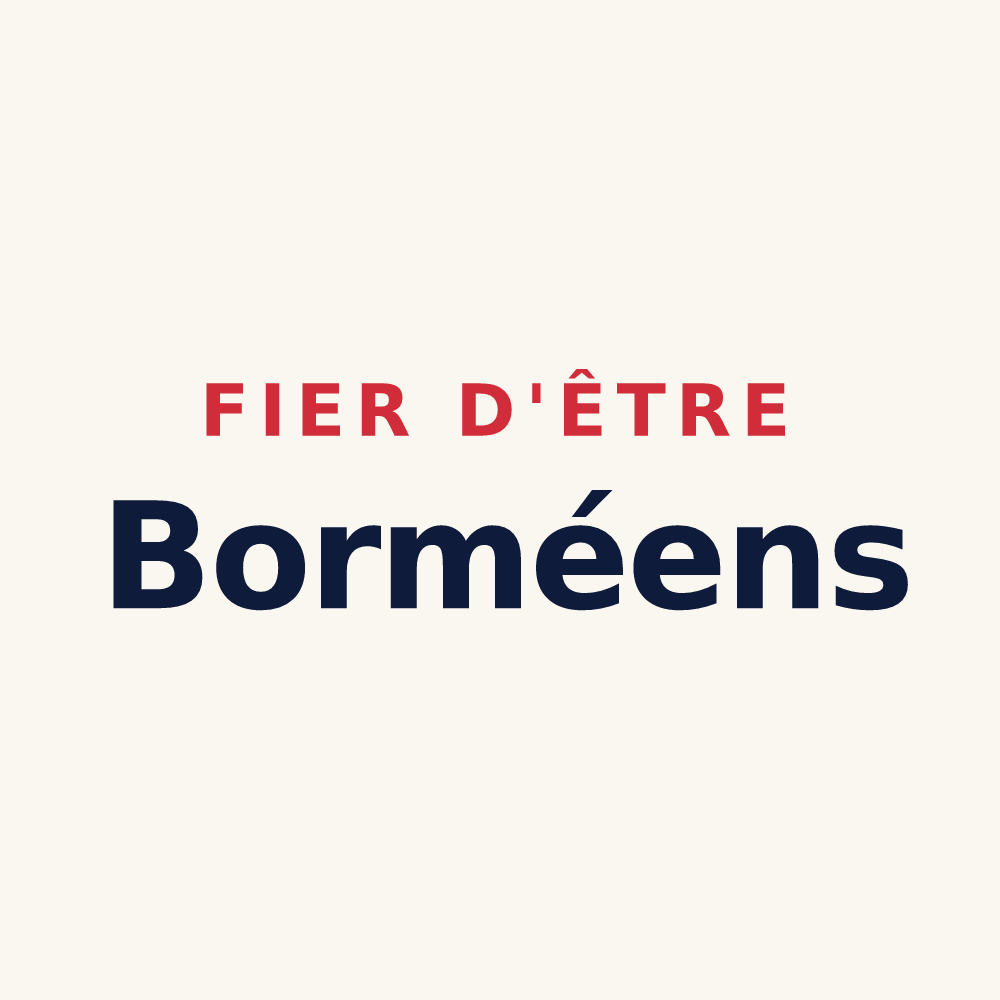 Tasse « Fier d'être Borméens » — design pour Bormes-les-Mimosas