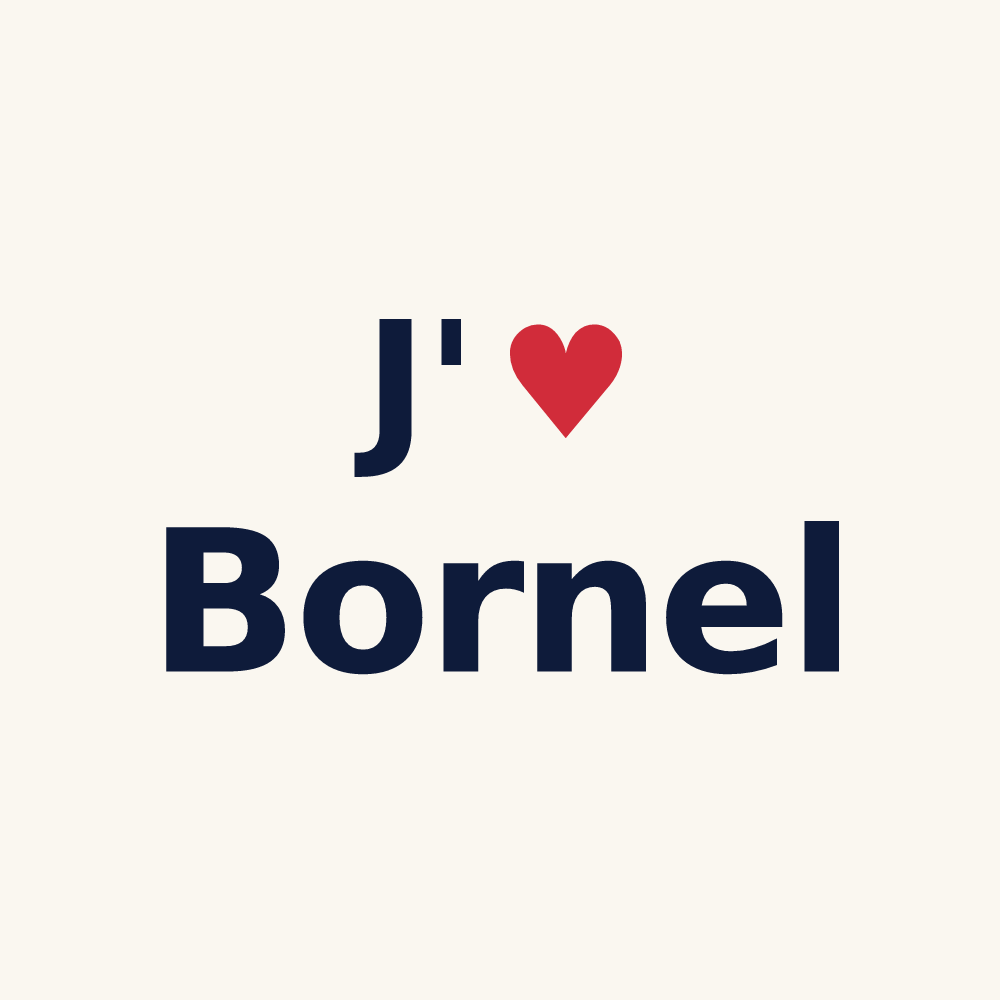 Tasse personnalisée Bornel — design J'aime Bornel
