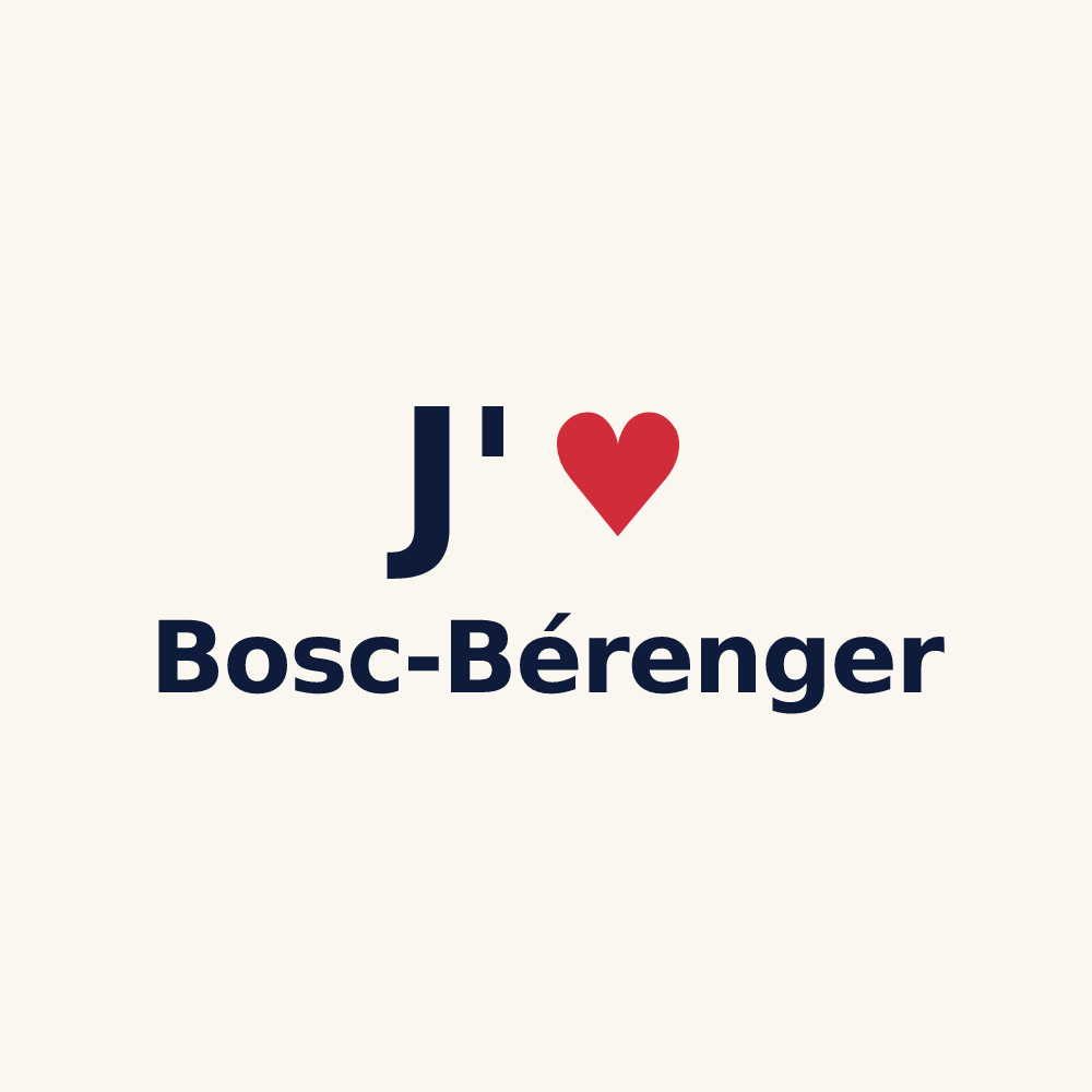 Tasse personnalisée Bosc-Bérenger — design J'aime Bosc-Bérenger