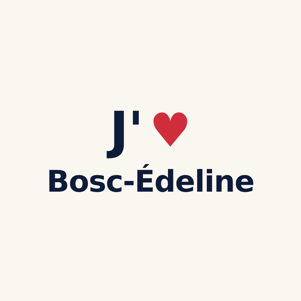 Tasse personnalisée Bosc-Édeline — design J'aime Bosc-Édeline