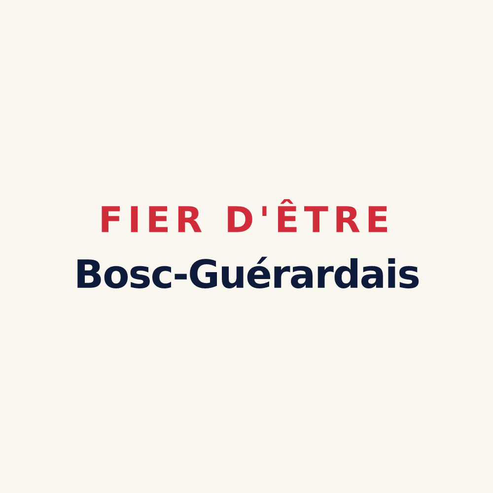 Tasse « Fier d'être Bosc-Guérardais » — design pour Bosc-Guérard-Saint-Adrien