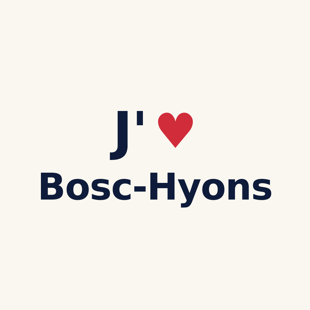Tasse personnalisée Bosc-Hyons — design J'aime Bosc-Hyons