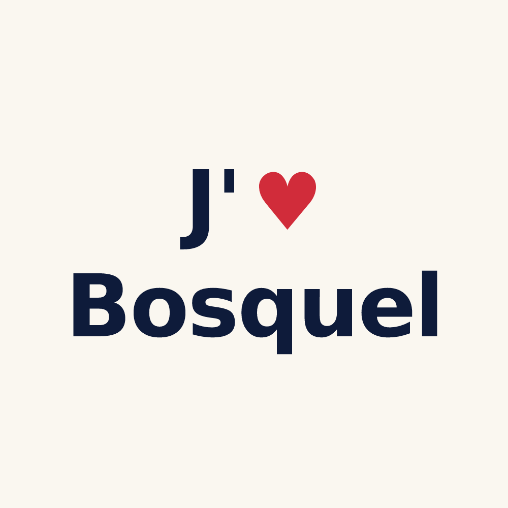 Tasse personnalisée Bosquel — design J'aime Bosquel