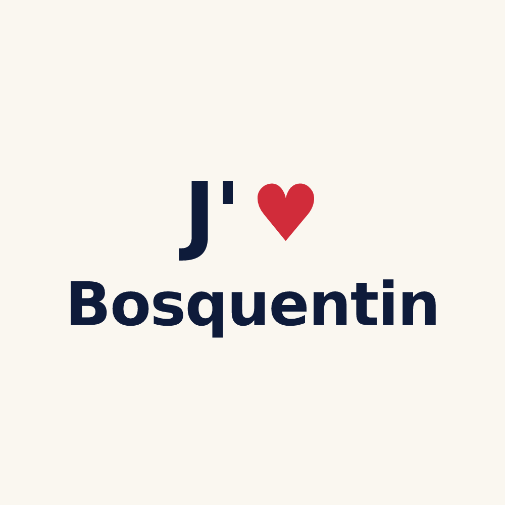 Tasse personnalisée Bosquentin — design J'aime Bosquentin
