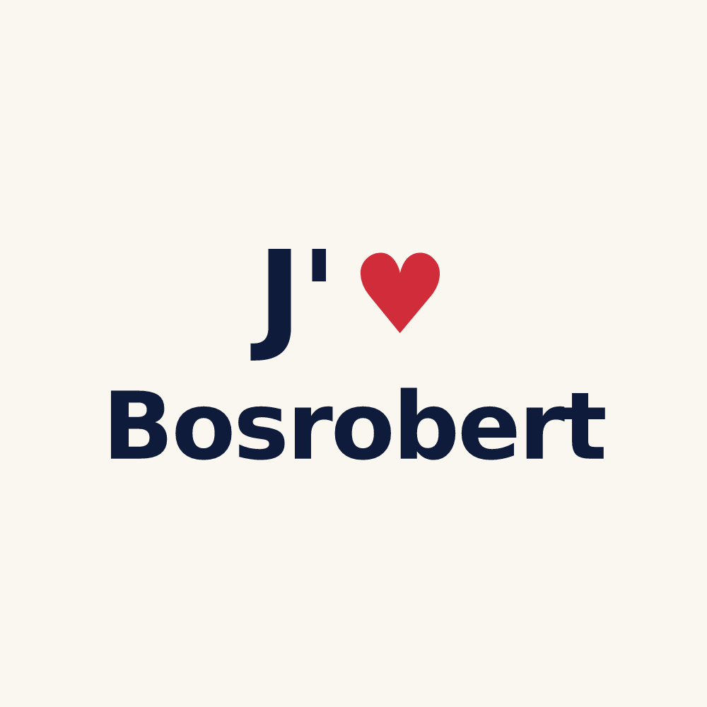 Tasse personnalisée Bosrobert — design J'aime Bosrobert