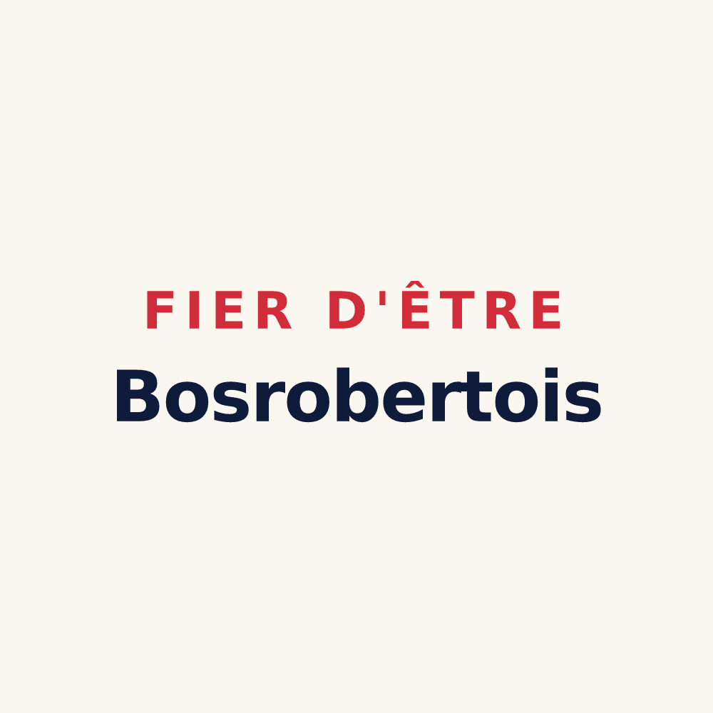Tasse « Fier d'être Bosrobertois » — design pour Bosrobert