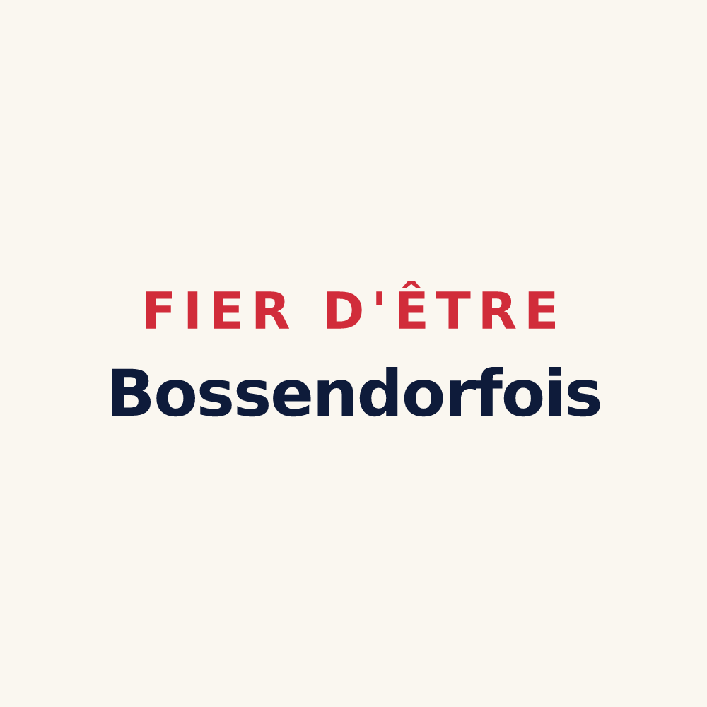 Tasse « Fier d'être Bossendorfois » — design pour Bossendorf