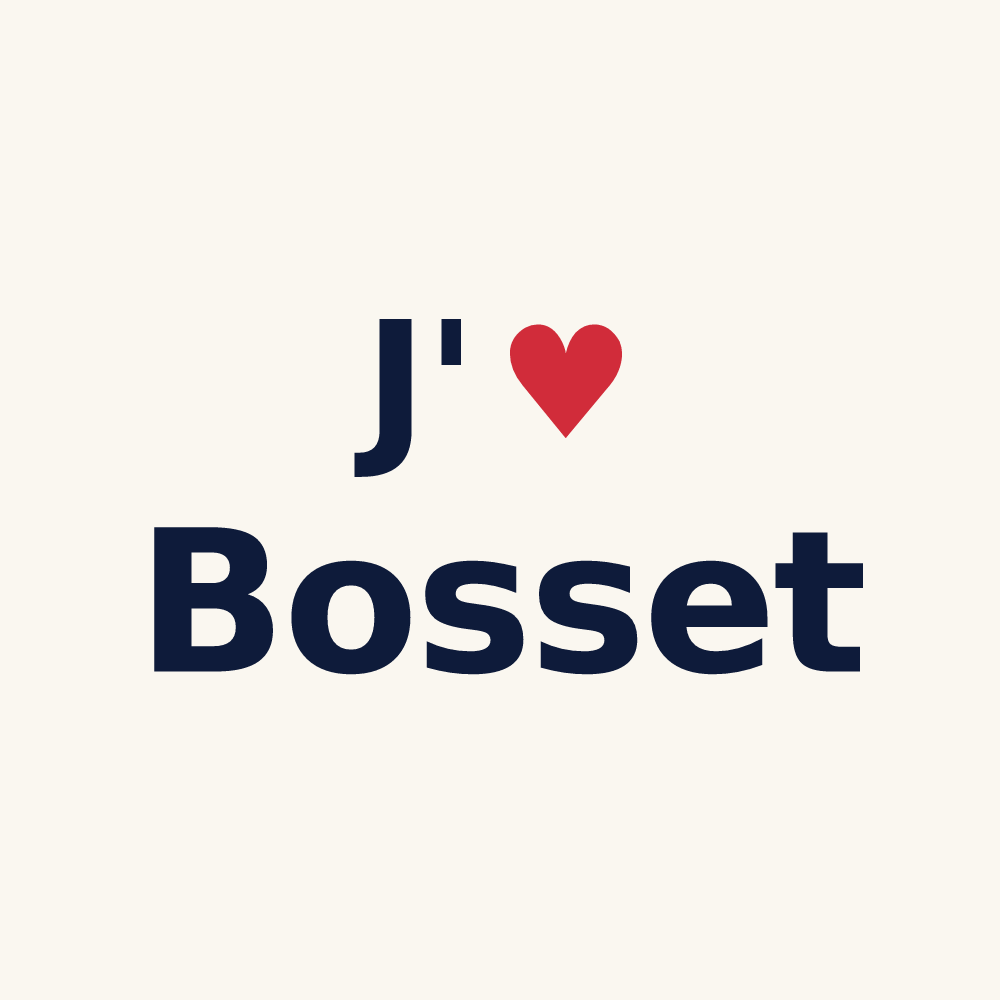 Tasse personnalisée Bosset — design J'aime Bosset