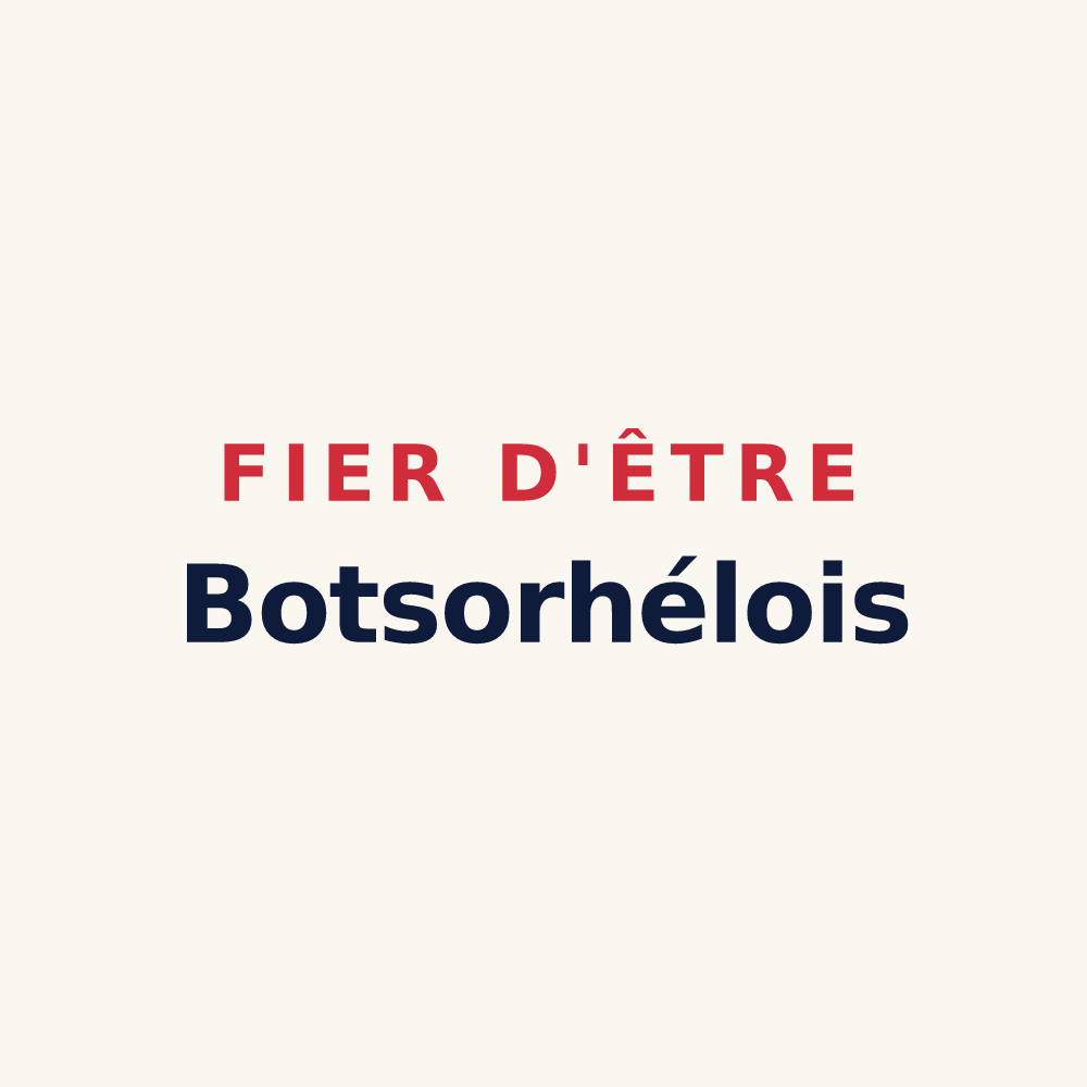Tasse « Fier d'être Botsorhélois » — design pour Botsorhel