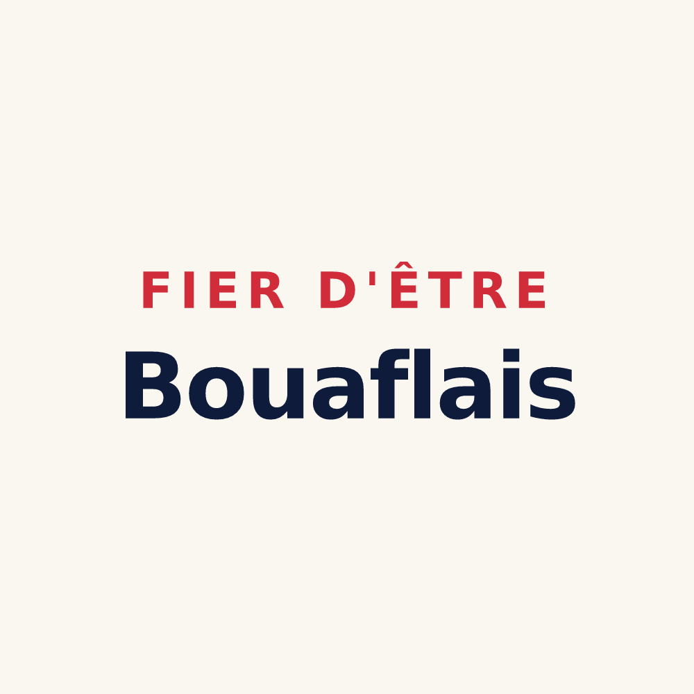 Tasse « Fier d'être Bouaflais » — design pour Bouafle
