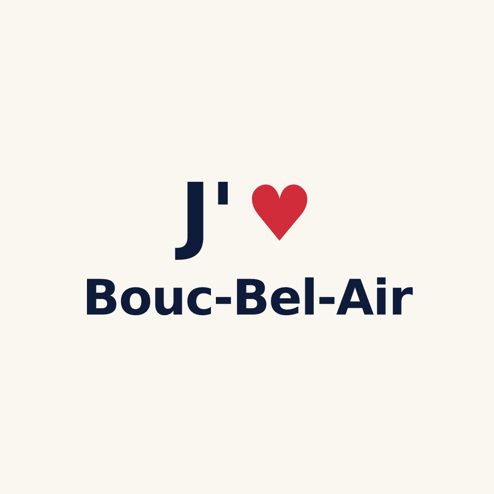 Tasse personnalisée Bouc-Bel-Air — design J'aime Bouc-Bel-Air