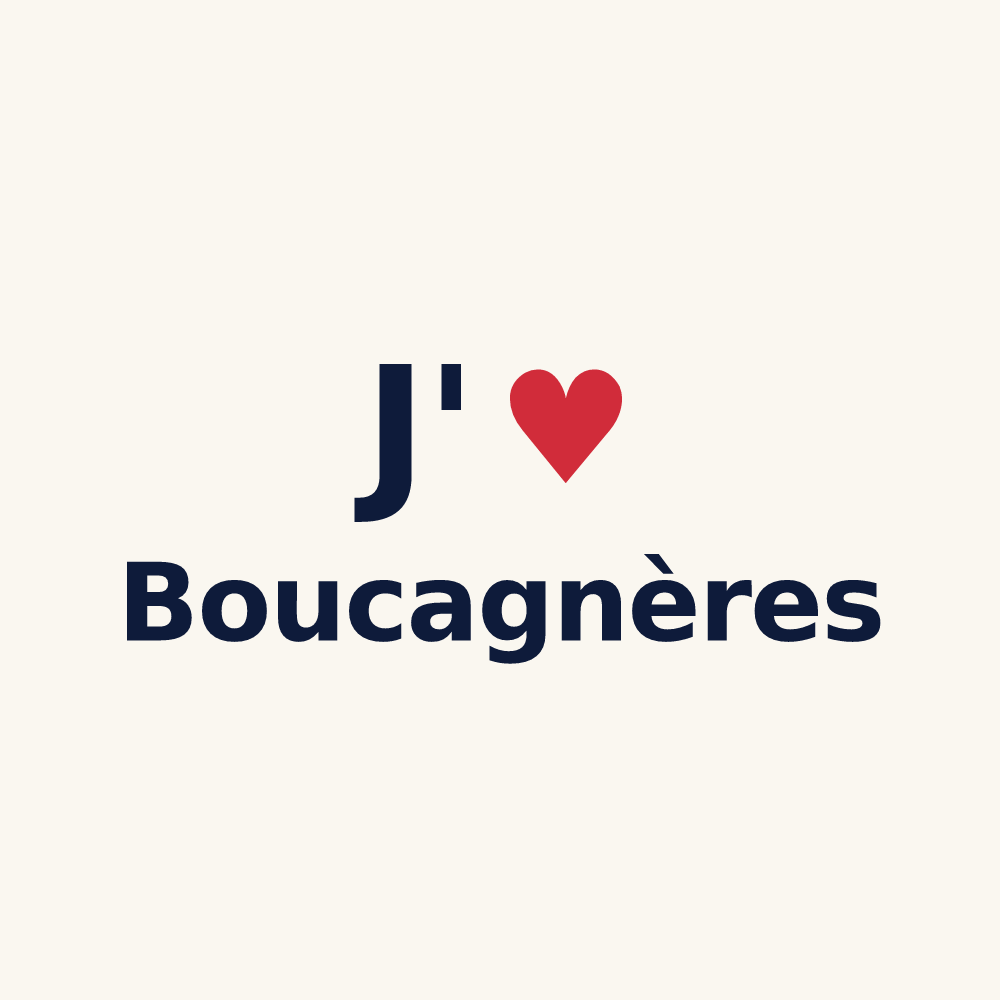 Tasse personnalisée Boucagnères — design J'aime Boucagnères