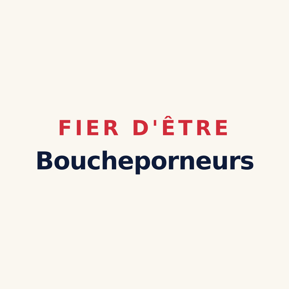Tasse « Fier d'être Boucheporneurs » — design pour Boucheporn