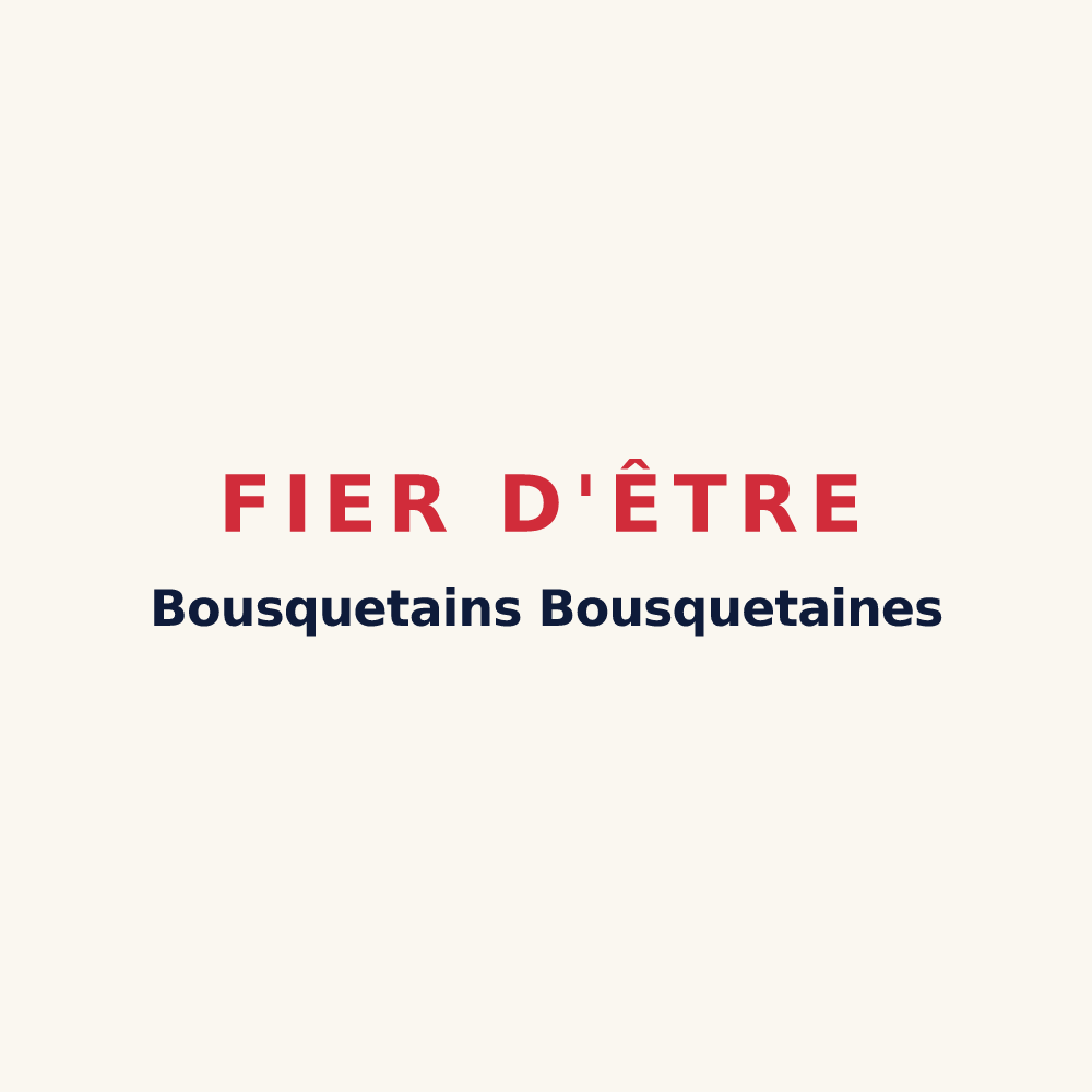 Tasse « Fier d'être Bousquetains Bousquetaines » — design pour Bouchet
