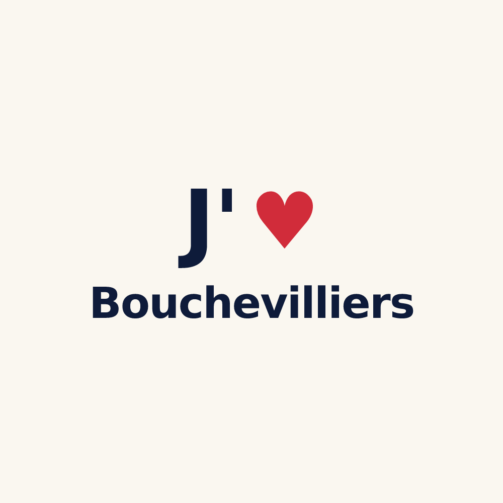 Tasse personnalisée Bouchevilliers — design J'aime Bouchevilliers