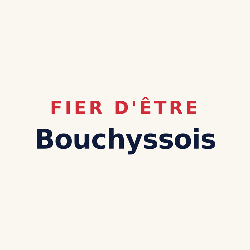 Tasse « Fier d'être Bouchyssois » — design pour Bouchy-Saint-Genest