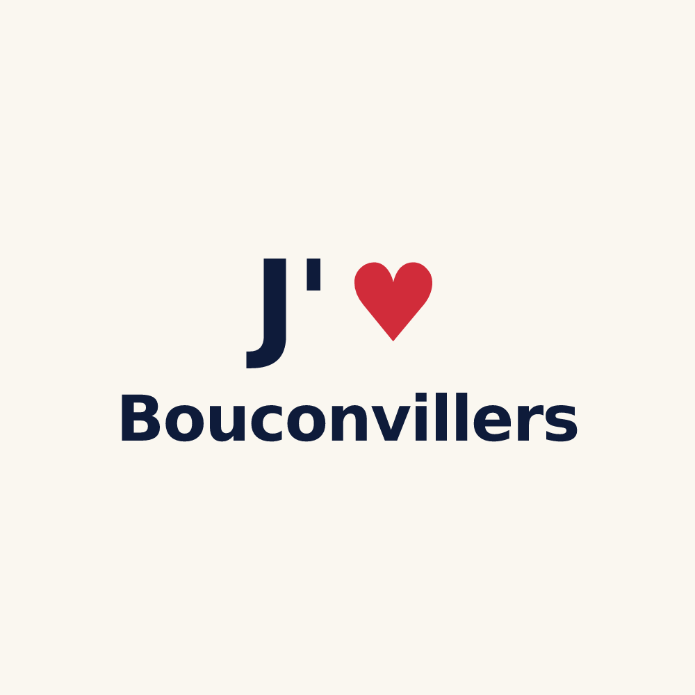 Tasse personnalisée Bouconvillers — design J'aime Bouconvillers