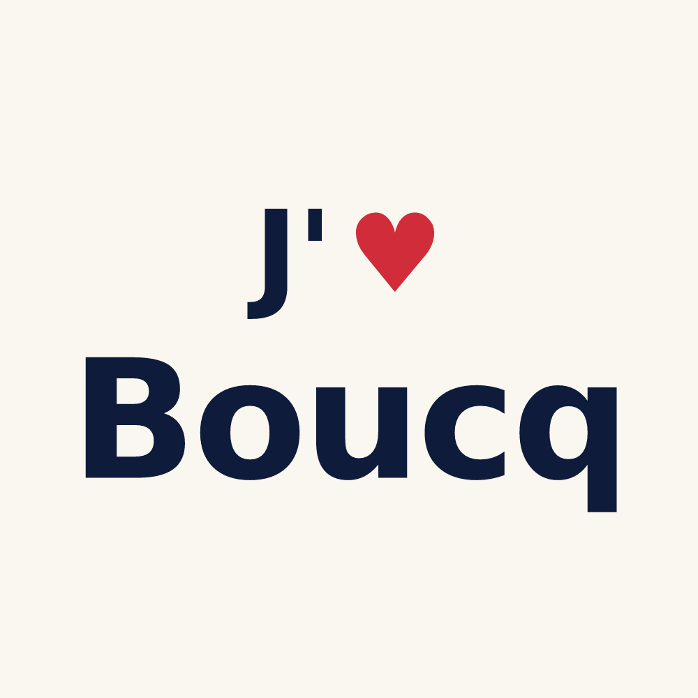 Tasse personnalisée Boucq — design J'aime Boucq