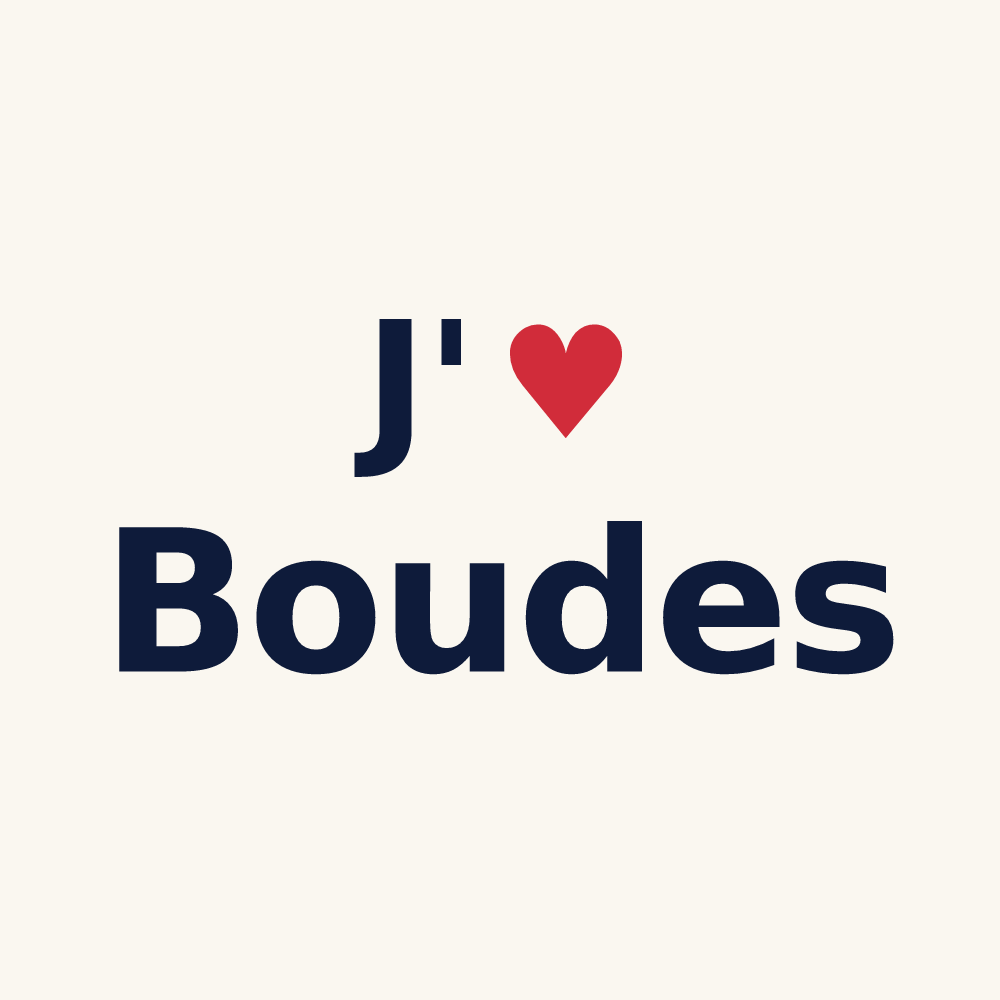 Tasse personnalisée Boudes — design J'aime Boudes