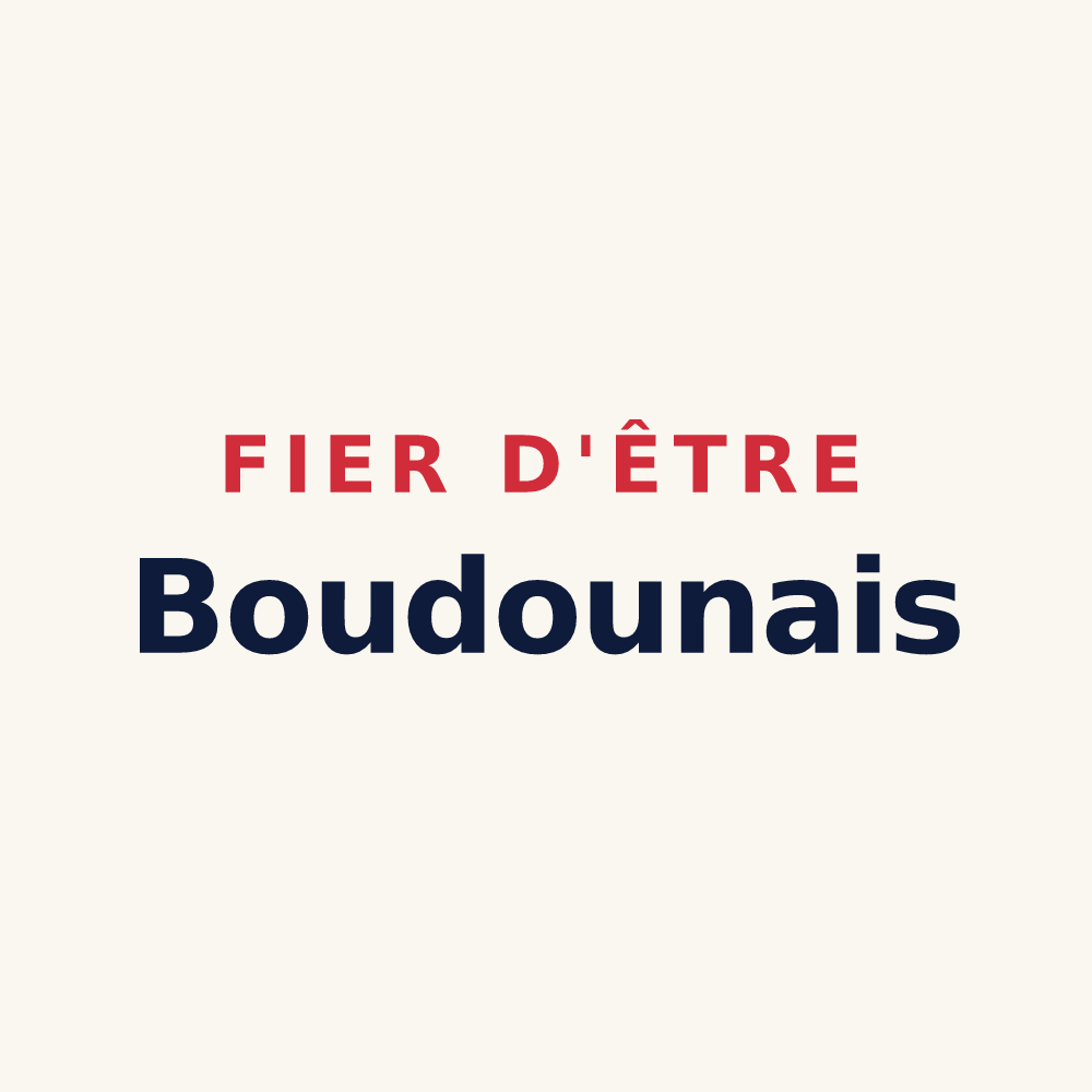 Tasse « Fier d'être Boudounais » — design pour Boudou