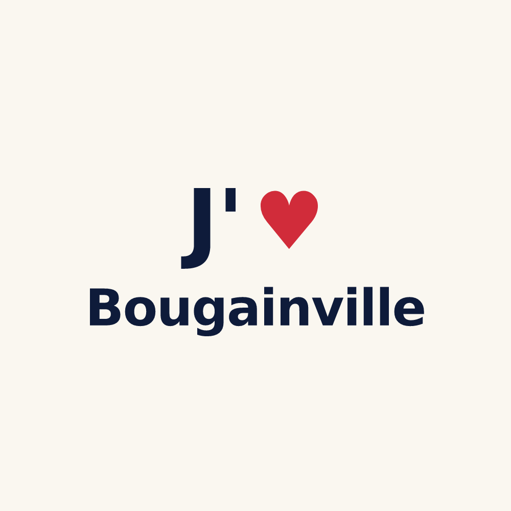 Tasse personnalisée Bougainville — design J'aime Bougainville