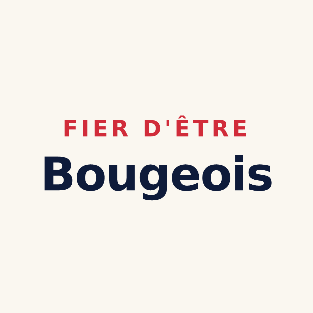 Tasse « Fier d'être Bougeois » — design pour Bouges-le-Château