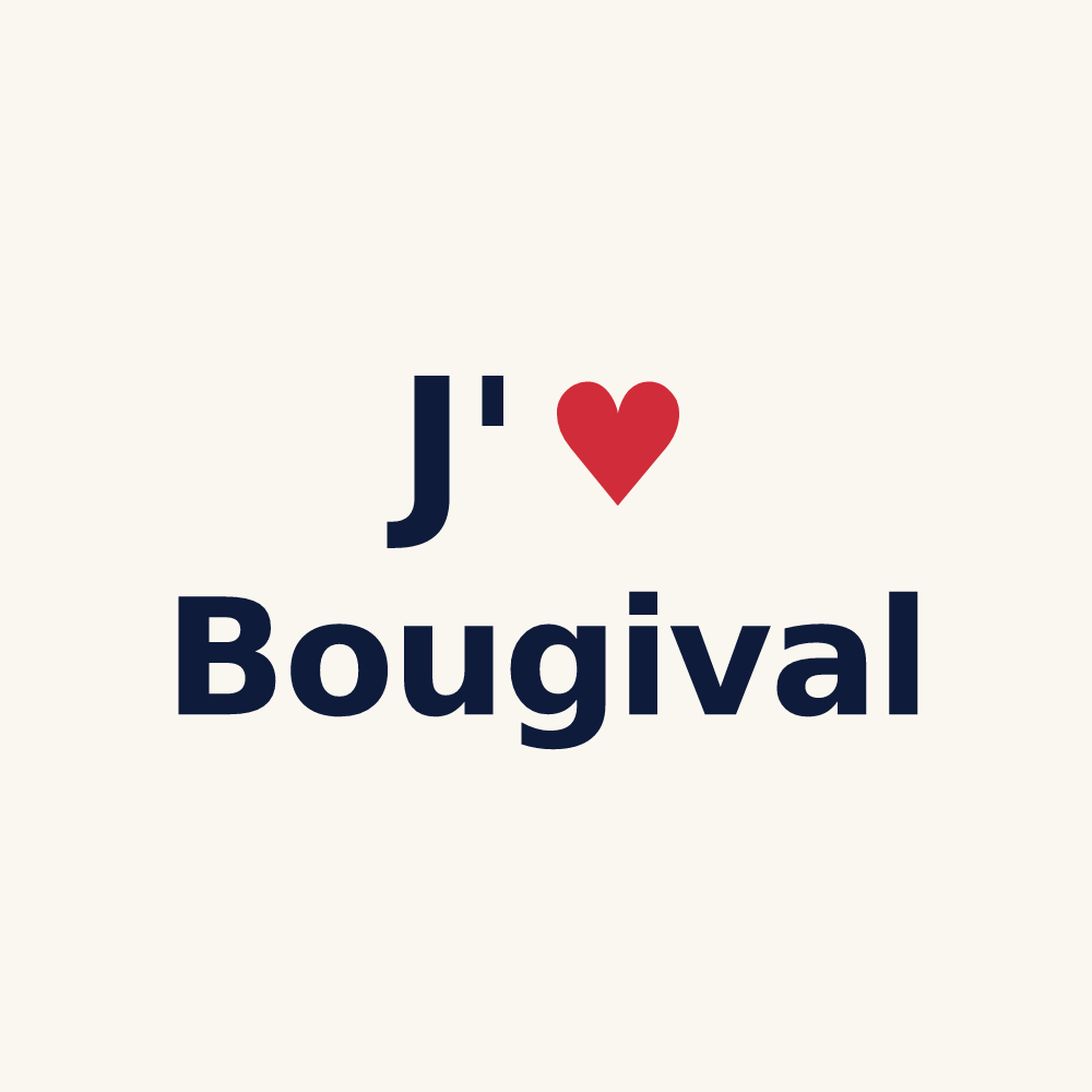 Tasse personnalisée Bougival — design J'aime Bougival