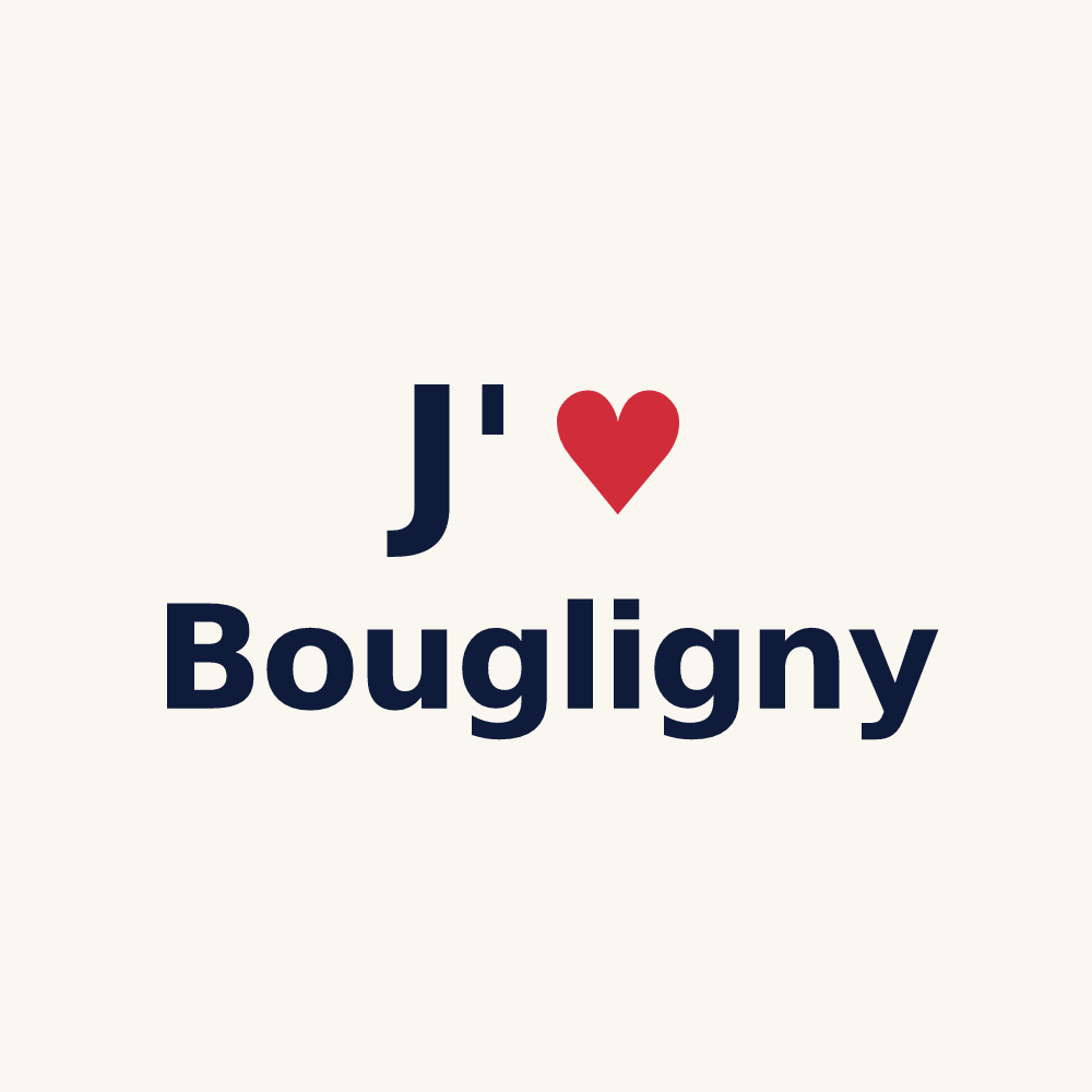 Tasse personnalisée Bougligny — design J'aime Bougligny