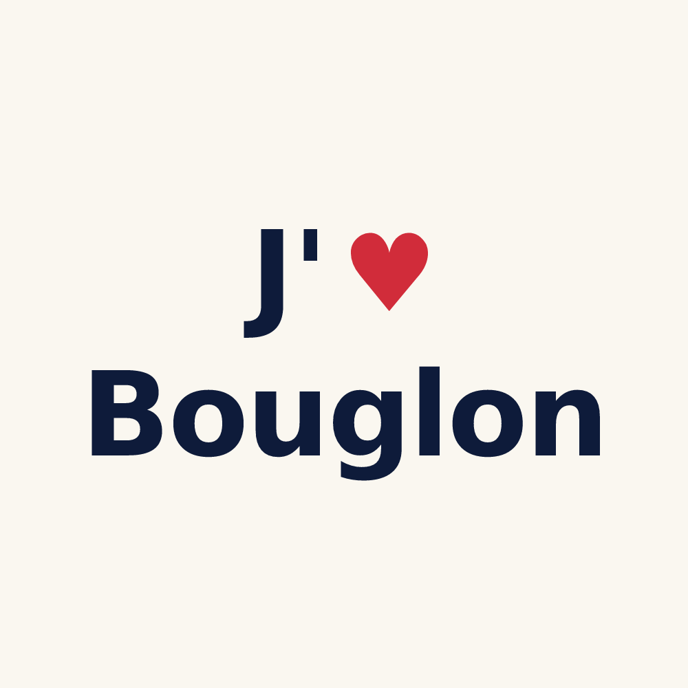 Tasse personnalisée Bouglon — design J'aime Bouglon