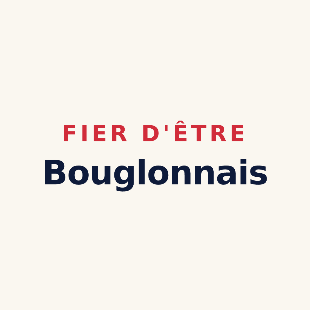 Tasse « Fier d'être Bouglonnais » — design pour Bouglon