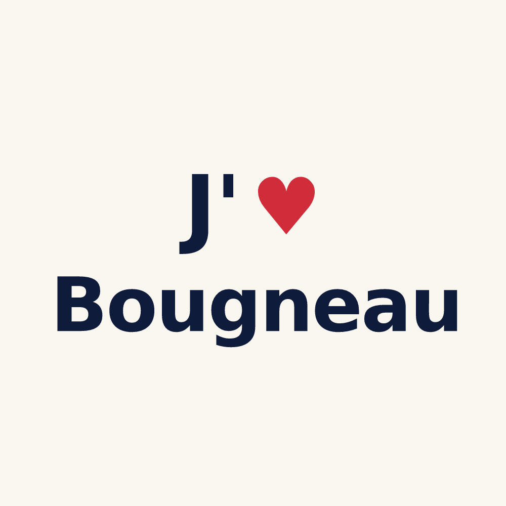Tasse personnalisée Bougneau — design J'aime Bougneau